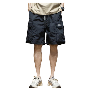 冰丝速干工装短裤男2026夏季新款男士休闲五分裤子胖子宽松大码潮