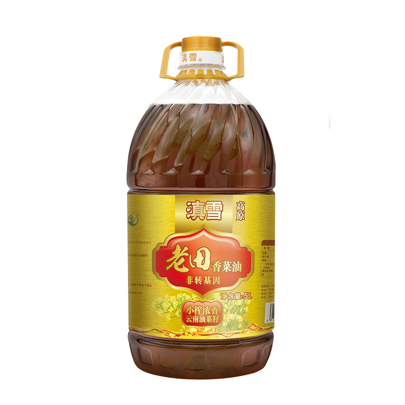 滇雪老田香菜油5L小榨非转基因