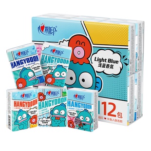 心相印三丽鸥半鱼人印花手帕纸8片12包香氛小包便携式随身装有香