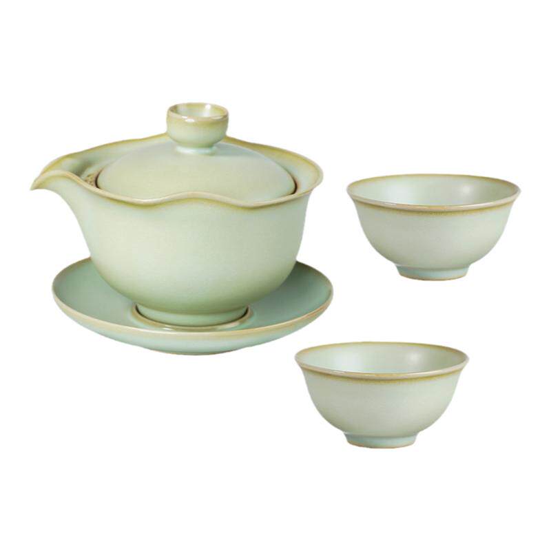 汝窑茶具套装周泽堂陶瓷