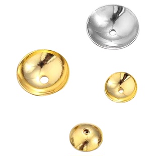 diy饰品材料 金属帽托弧形盖碗口底座托盘珠托花帽花托珠托珠子帽