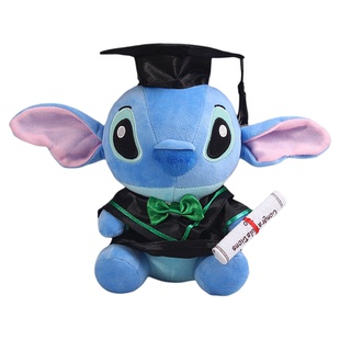 史迪仔毕业公仔博士帽学士服Stitch娃娃史迪奇玩偶港澳迪士尼礼物