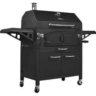 烧烤世家美式别墅庭院烧烤炉 家用户外木炭烧烤架烤肉烤羊腿炉bbq