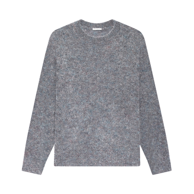 nicerice好饭宽松圆领花纱毛衣