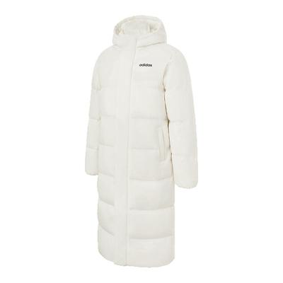 阿迪达斯保暖鸭绒中长款羽绒服