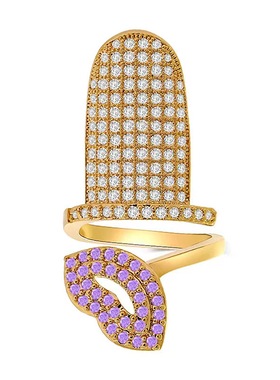 水钻韩国指环新娘舞蹈护甲套