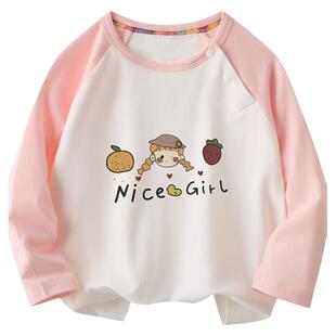 宝宝t恤春秋夏1岁男童女童纯棉薄款打底长袖儿童秋衣宝宝单件上衣