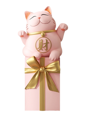 招财猫客厅落地摆件开业礼物