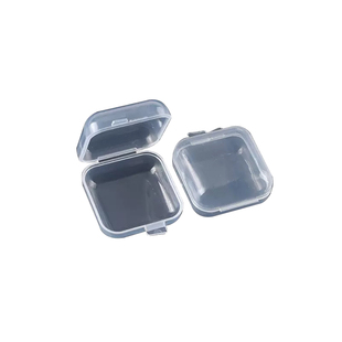 药盒小盒子透明小塑料迷你饰品耳塞盒鱼钩收纳盒分装小格子pp