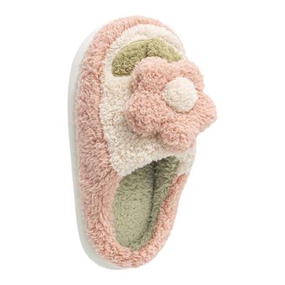 棉拖鞋女士秋冬季厚底防滑室内家居毛绒卡通保暖情侣家用棉拖鞋女