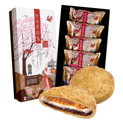 台湾圣保罗糕点礼盒红豆麻薯Q饼