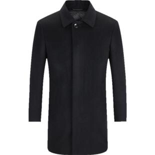 【羊绒羊毛+鹅绒内胆】雅戈尔冬季男士大衣商务翻领保暖通勤外套