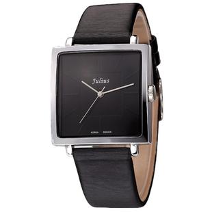 聚利时简洁正方形女表复古皮带大表盘防水石英方款女手表ulzzang