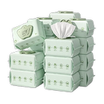 子初新生儿湿巾宝宝手口专用湿纸巾婴儿湿巾大包非绵柔巾80抽16包