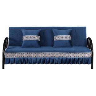 折叠沙发套罩通用无扶手简易沙发床万能垫子四季高档型1.5/1.8