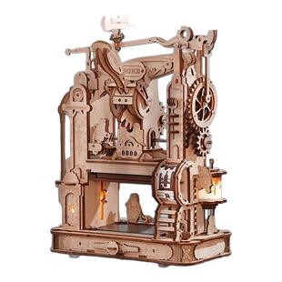 ROKR若客印画工坊diy手工礼物印刷机拼装模型生日新年礼物摆件