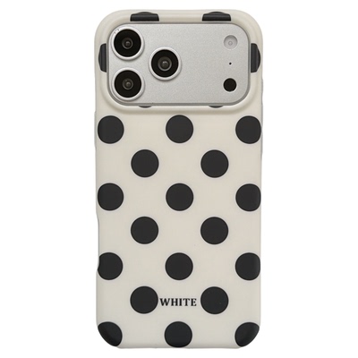 jze韩风ins小清新简约撞色波点适用苹果17ProMax手机壳高颜值iphone15新款16pro女17pro创意14磨砂防摔手机套