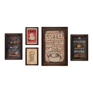 咖啡店复古挂画美式Coffee馆创意海报工业风装饰西餐厅包厢墙面画
