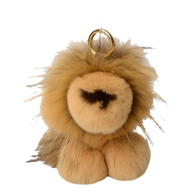 獭兔毛小狮子车钥匙扣书包包挂件