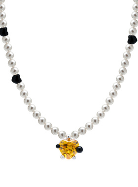 FWISH原创纯银珍珠情侣可爱项链