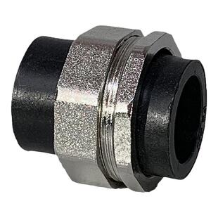 pe焊接热熔双头活接pe管自来水管4分20水管 25 32黑塑料水管子