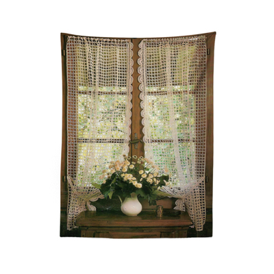 美式怀旧复古风卧室改造布置挂布布艺挂画墙面装饰背景布租房好物