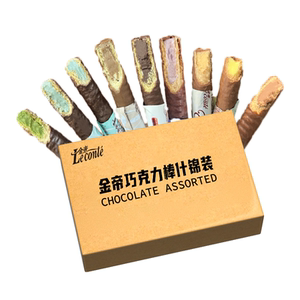 金帝夹心巧克力棒经典榛仁菠萝芝士白兰地纯可脂网红休闲零食生日