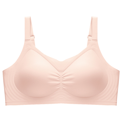 内衣女大胸显小无痕薄款聚拢软支撑收副乳防下垂无钢圈美背文胸罩