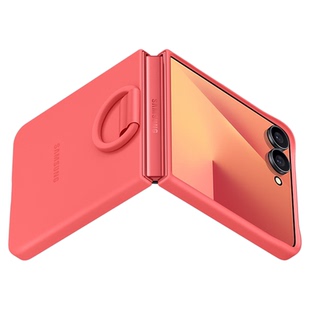 三星zflip7手机壳原装flip7指环硅胶保护套时尚轻薄透明外壳7代小折叠防摔原厂官方正品EF-PF766