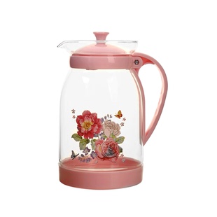 家用冷水壶玻璃凉水壶瓶大容量泡茶壶防爆耐热高温凉白开水杯套装