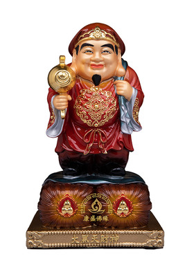 纯铜密宗黑天财神供奉摆件招财