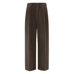 【50%羊毛】CULTUM秋冬重磅垂感休闲裤男高腰宽松微锥形好莱坞裤