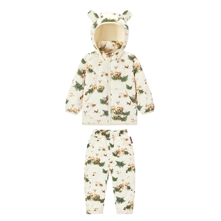 Milkbarn秋冬新品儿童轻薄羽绒服男女童保暖马甲宝宝连帽外套