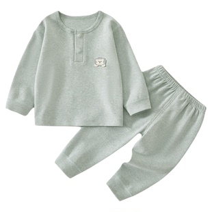 婴儿衣服秋冬分体套装一岁男宝宝春装贴身内衣春秋婴幼儿秋衣秋裤