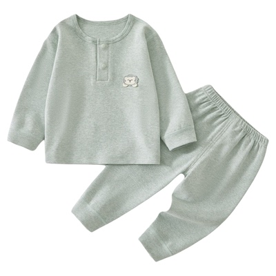 小聪熊婴儿衣服秋季贴身分体套装