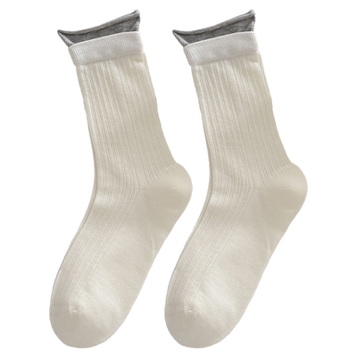 卷边袜子女春夏季菌草吸汗防臭