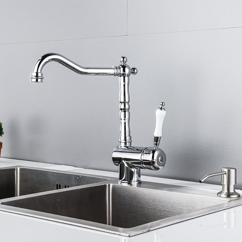 海铭斯 欧式厨房龙头厨房360度旋转水龙头 台上盆龙头 9087