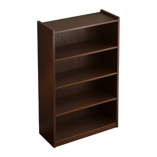 实木书柜储物柜一体靠墙书架落地置物架书房书桌收纳客厅卧室家用