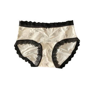 森日和叶 可爱风凉感冰丝女士三角裤10A抑菌纯棉裆2026新款内裤女