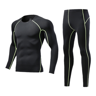 男孩秋冬足球运动打底套装紧身衣