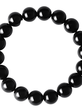 黑玛瑙水晶玉髓手串男女款手链