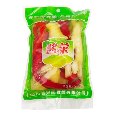 四川泡姜泡椒组合泡菜子姜泡辣椒