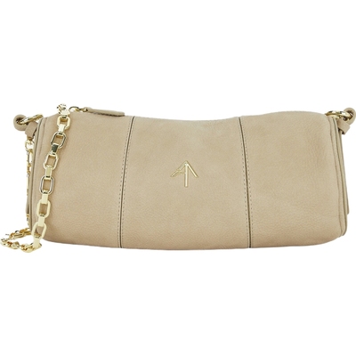 【折扣】MANU ATELIER 女士简约精致浅棕色皮革单肩包