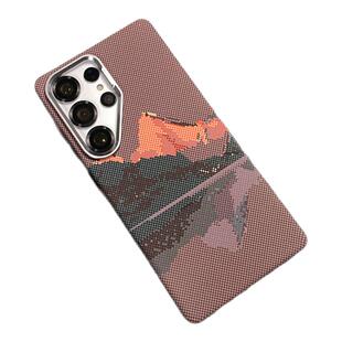 适用三星S25Ultra手机壳新款超薄硬壳碳纤维纹内置磁吸防摔外壳男士GalaxyS24Ultra高级感肤感S23Ultra保护套