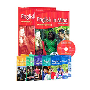 剑桥中学英语教材English In Mind Starter 1 2 3 4 5级别剑桥eim教材 英文原版中学英语教材第二版英版入门级剑桥KET/PET考试教材
