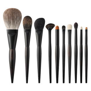 琴制琴制玄珠妙容系列10支超柔软沧州动物毛高端化妆刷套装眼部刷