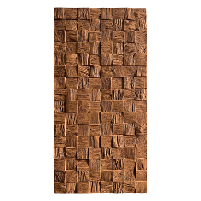 pu木格纹仿木板马赛克木纹板