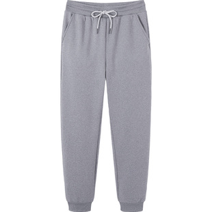 拓路者运动裤男秋冬款加绒纯色休闲裤舒适束脚卫裤加厚大码男裤