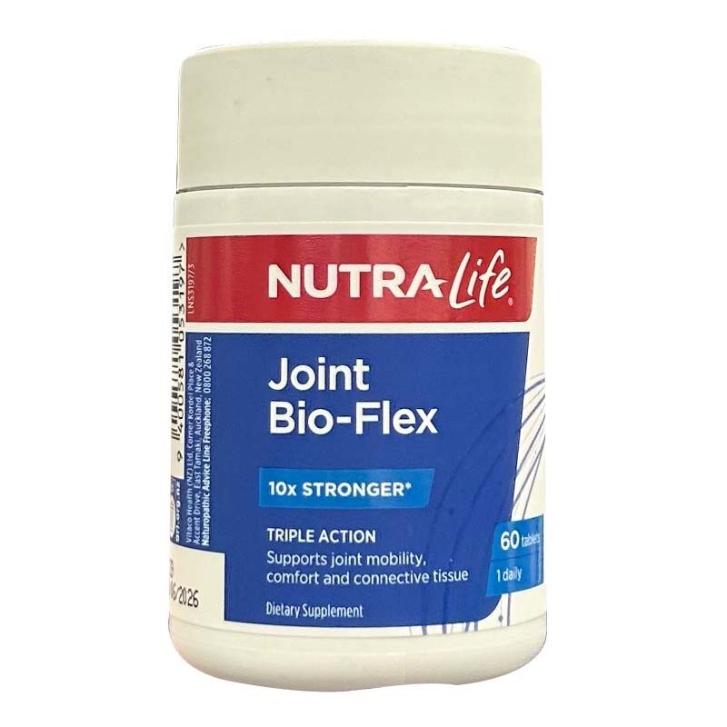 新西兰Nutralife纽乐10倍关节灵白金关节再生胶囊60粒氨糖软骨素