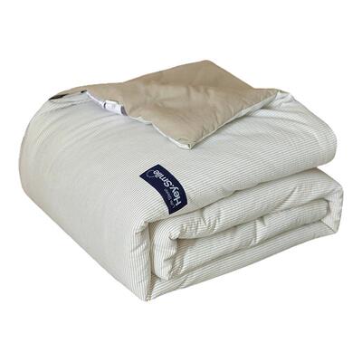 A类条纹全棉大豆被子四季通用